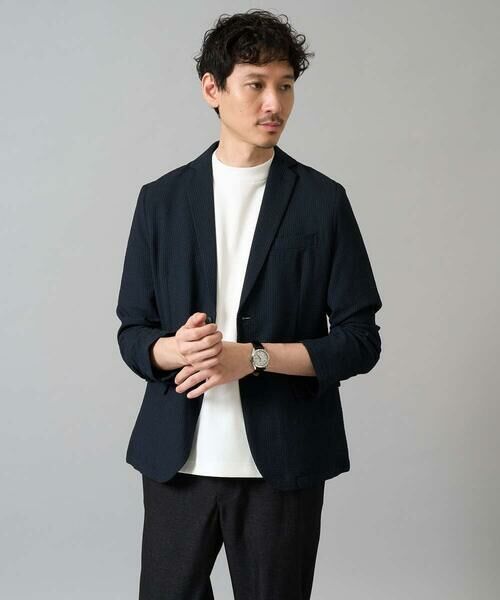 a.v.v / アー・ヴェ・ヴェ カットソー | 【イージーケア】ポンチモックネックスマートＴシャツ【毛玉になりにくい/洗濯機で洗える】〈ON/OFF SERIES〉 | 詳細19