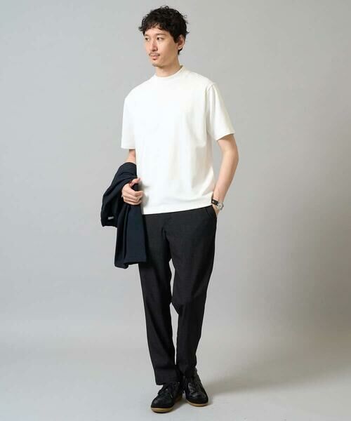 a.v.v / アー・ヴェ・ヴェ カットソー | 【イージーケア】ポンチモックネックスマートＴシャツ【毛玉になりにくい/洗濯機で洗える】〈ON/OFF SERIES〉 | 詳細8