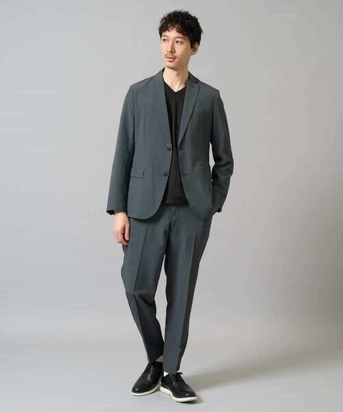 a.v.v / アー・ヴェ・ヴェ カットソー | 【イージーケア/毛玉になりにくい】ダイヤジャカードＶネックＴシャツ　通勤/ビジネス/ジャケット〈ON/OFF SERIES〉 | 詳細11