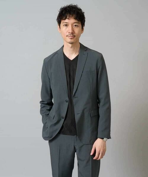 a.v.v / アー・ヴェ・ヴェ カットソー | 【イージーケア/毛玉になりにくい】ダイヤジャカードＶネックＴシャツ　通勤/ビジネス/ジャケット〈ON/OFF SERIES〉 | 詳細17