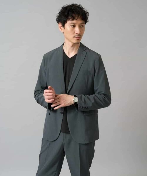 a.v.v / アー・ヴェ・ヴェ カットソー | 【イージーケア/毛玉になりにくい】ダイヤジャカードＶネックＴシャツ　通勤/ビジネス/ジャケット〈ON/OFF SERIES〉 | 詳細18