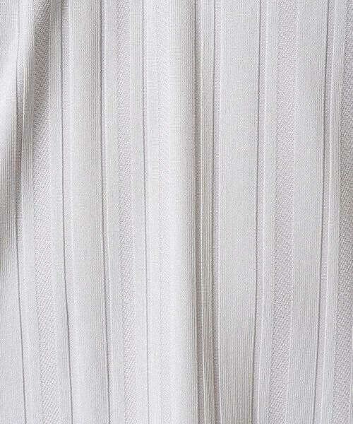 a.v.v / アー・ヴェ・ヴェ カットソー | 【イージーケア/毛玉になりにくい】ストライプジャガードVネックTシャツ【洗濯機で洗える】通勤/ビジネス/ジャケット〈ON/OFF SERIES〉 | 詳細12