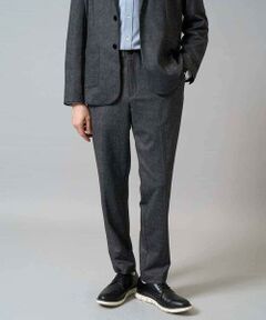 a.v.v / アー・ヴェ・ヴェ チノ・ワークパンツ | 【イージーケア/ストレッチ】メランジポンチスマートスラックス【洗濯機で洗える】通勤/ビジネス/ジャケット〈ON/OFF SERIES〉