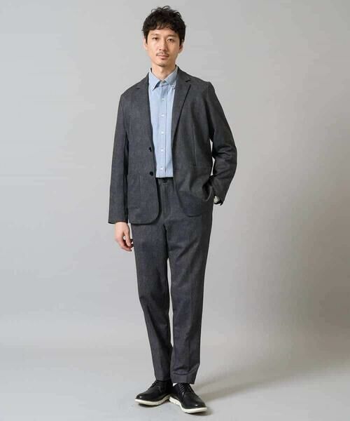 a.v.v / アー・ヴェ・ヴェ チノ・ワークパンツ | 【イージーケア/ストレッチ】メランジポンチスマートスラックス【洗濯機で洗える】通勤/ビジネス/ジャケット〈ON/OFF SERIES〉 | 詳細11