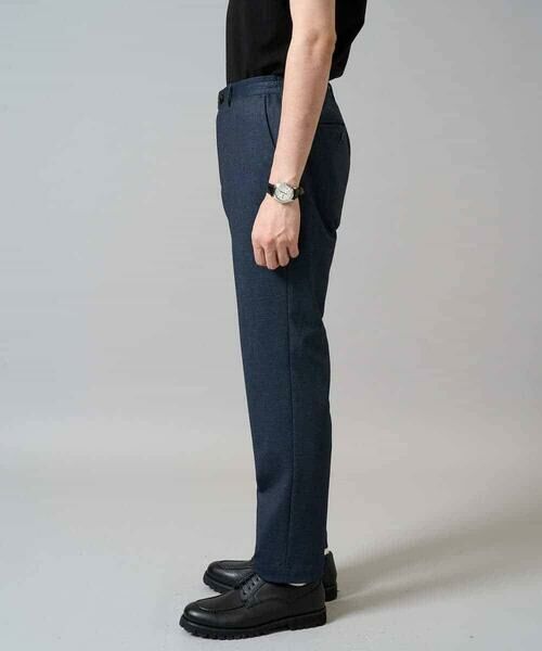 a.v.v / アー・ヴェ・ヴェ チノ・ワークパンツ | 【イージーケア/ストレッチ】メランジポンチスマートスラックス【洗濯機で洗える】通勤/ビジネス/ジャケット〈ON/OFF SERIES〉 | 詳細18