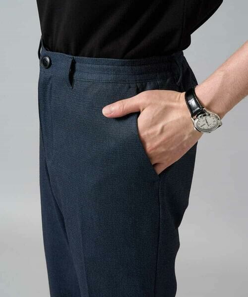 a.v.v / アー・ヴェ・ヴェ チノ・ワークパンツ | 【イージーケア/ストレッチ】メランジポンチスマートスラックス【洗濯機で洗える】通勤/ビジネス/ジャケット〈ON/OFF SERIES〉 | 詳細22