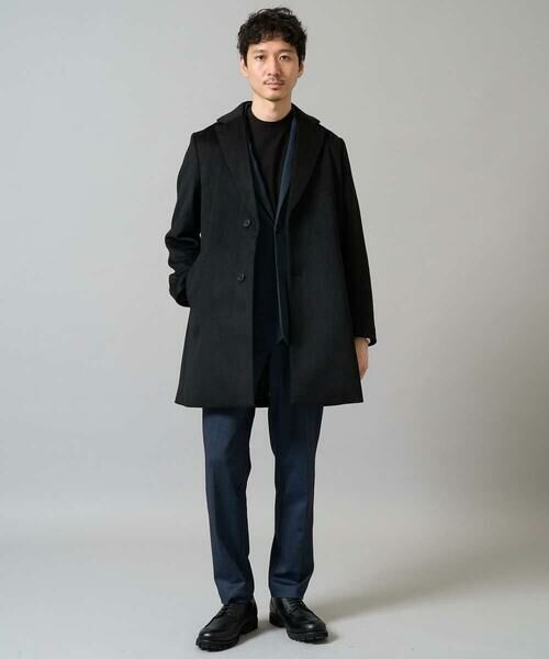 a.v.v / アー・ヴェ・ヴェ チノ・ワークパンツ | 【イージーケア/ストレッチ】メランジポンチスマートスラックス【洗濯機で洗える】通勤/ビジネス/ジャケット〈ON/OFF SERIES〉 | 詳細4