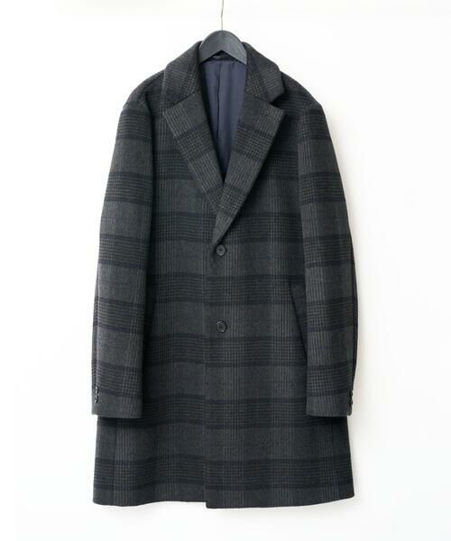a.v.v / アー・ヴェ・ヴェ その他アウター | ウールライトビーバーチェックチェスターコート | 詳細1