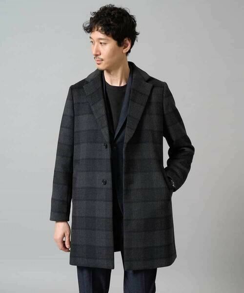 a.v.v / アー・ヴェ・ヴェ その他アウター | ウールライトビーバーチェックチェスターコート | 詳細11