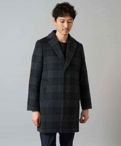 a.v.v / アー・ヴェ・ヴェ その他アウター | ウールライトビーバーチェックチェスターコート | 詳細13