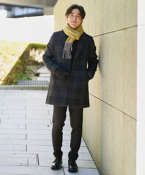 a.v.v / アー・ヴェ・ヴェ その他アウター | ウールライトビーバーチェックチェスターコート | 詳細24