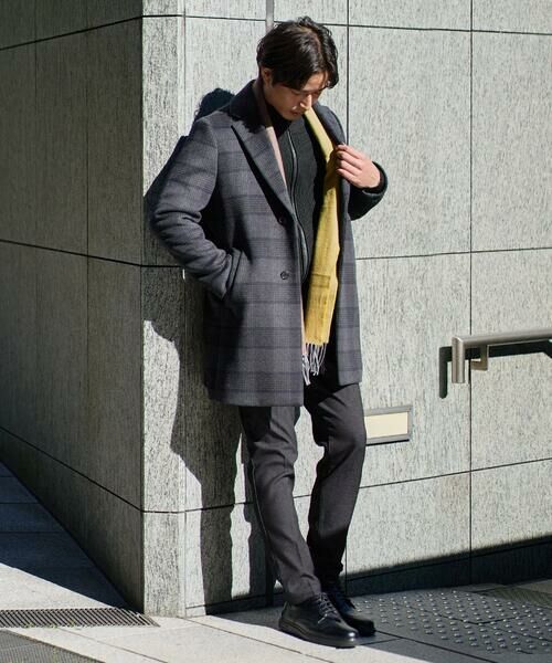 a.v.v / アー・ヴェ・ヴェ その他アウター | ウールライトビーバーチェックチェスターコート | 詳細27