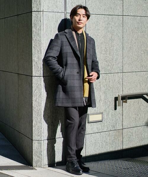 a.v.v / アー・ヴェ・ヴェ その他アウター | ウールライトビーバーチェックチェスターコート | 詳細28