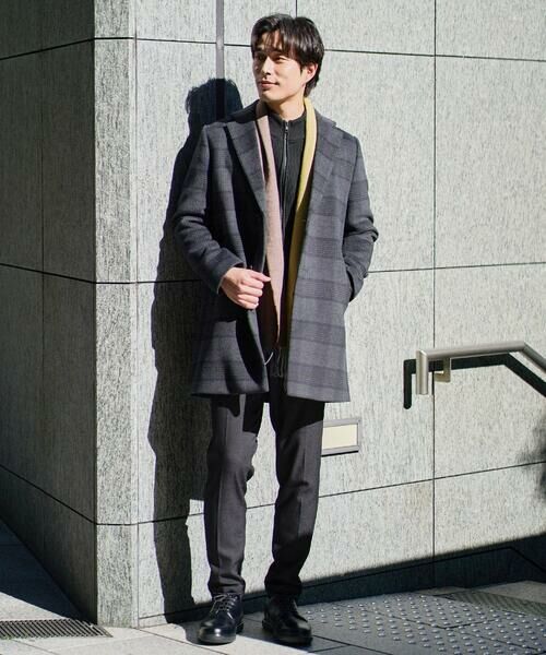 a.v.v / アー・ヴェ・ヴェ その他アウター | ウールライトビーバーチェックチェスターコート | 詳細29