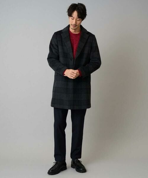 a.v.v / アー・ヴェ・ヴェ その他アウター | ウールライトビーバーチェックチェスターコート | 詳細3