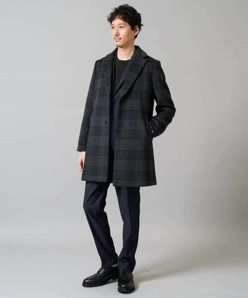 a.v.v / アー・ヴェ・ヴェ その他アウター | ウールライトビーバーチェックチェスターコート | 詳細7
