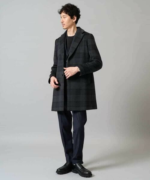 a.v.v / アー・ヴェ・ヴェ その他アウター | ウールライトビーバーチェックチェスターコート | 詳細8