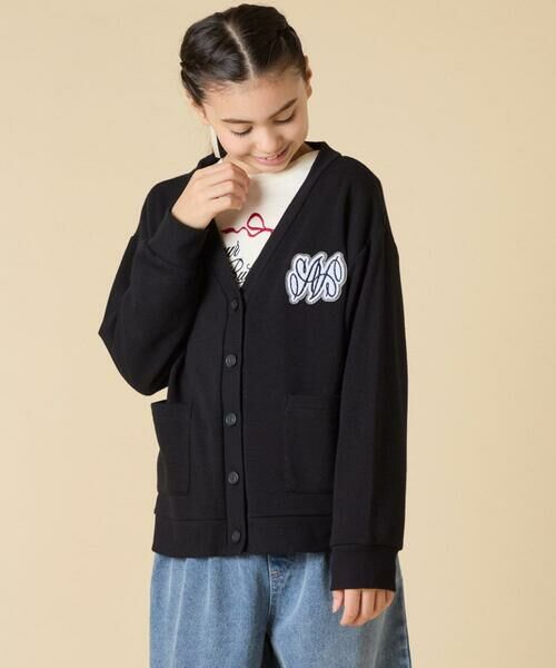 a.v.v / アー・ヴェ・ヴェ カーディガン・ボレロ | [130-160]ワンポイント刺繍カーディガン | 詳細12
