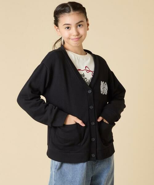 a.v.v / アー・ヴェ・ヴェ カーディガン・ボレロ | [130-160]ワンポイント刺繍カーディガン | 詳細13