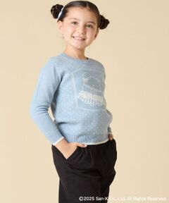 a.v.v / アー・ヴェ・ヴェ ニット・セーター | [100-140]【a.v.v限定デザイン/しろくまとふろしきアート】すみっコぐらしジャカードニット