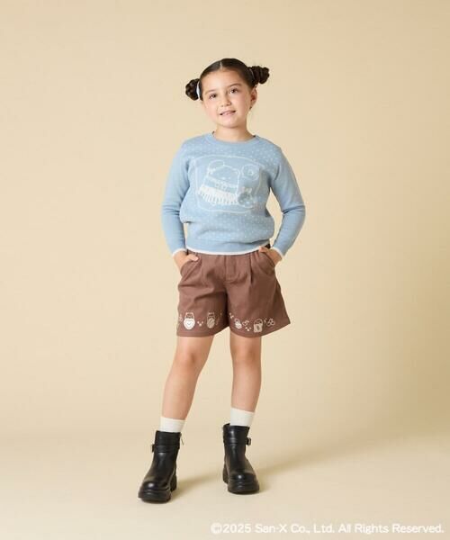 a.v.v / アー・ヴェ・ヴェ ニット・セーター | [100-140]【a.v.v限定デザイン/しろくまとふろしきアート】すみっコぐらしジャカードニット | 詳細10