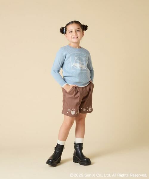 a.v.v / アー・ヴェ・ヴェ ニット・セーター | [100-140]【a.v.v限定デザイン/しろくまとふろしきアート】すみっコぐらしジャカードニット | 詳細11