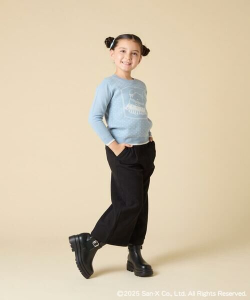 a.v.v / アー・ヴェ・ヴェ ニット・セーター | [100-140]【a.v.v限定デザイン/しろくまとふろしきアート】すみっコぐらしジャカードニット | 詳細5