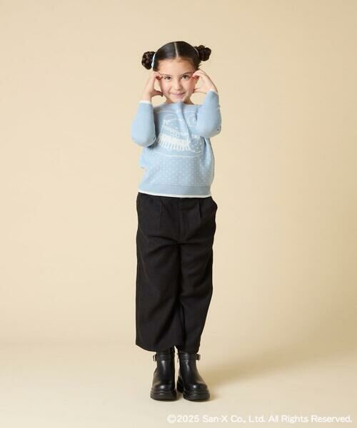 a.v.v / アー・ヴェ・ヴェ ニット・セーター | [100-140]【a.v.v限定デザイン/しろくまとふろしきアート】すみっコぐらしジャカードニット | 詳細7