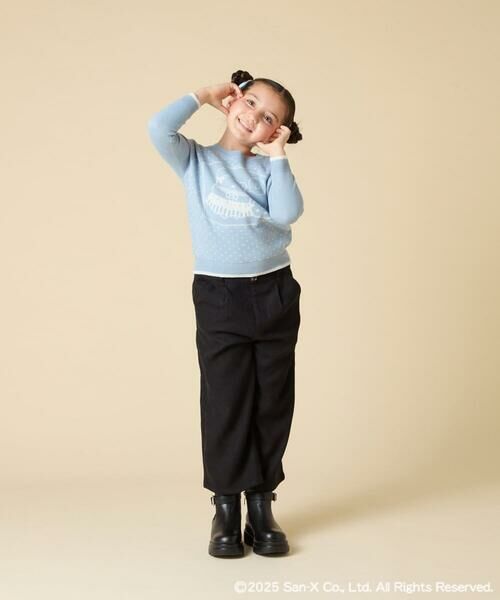 a.v.v / アー・ヴェ・ヴェ ニット・セーター | [100-140]【a.v.v限定デザイン/しろくまとふろしきアート】すみっコぐらしジャカードニット | 詳細8