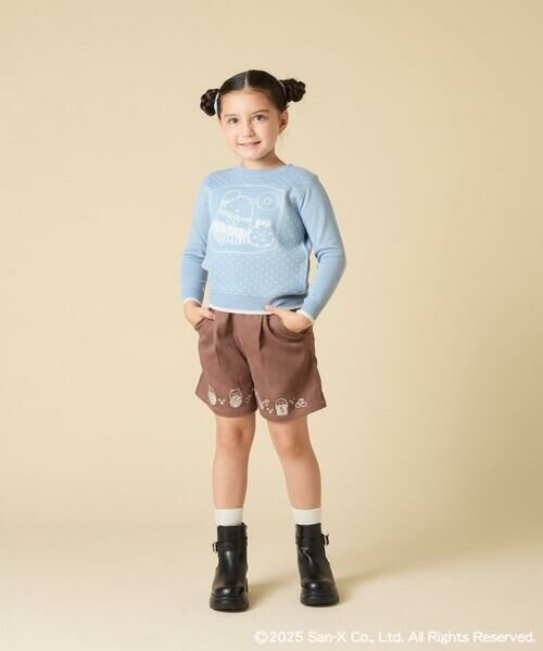 a.v.v / アー・ヴェ・ヴェ ニット・セーター | [100-140]【a.v.v限定デザイン/しろくまとふろしきアート】すみっコぐらしジャカードニット | 詳細9