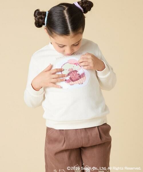 a.v.v / アー・ヴェ・ヴェ カットソー | [100-140]【a.v.v限定デザイン/アートが変わるスパンコール/しろくまとねこ/とかげとぺんぎん】すみっコぐらしスパンコールトレーナー | 詳細14