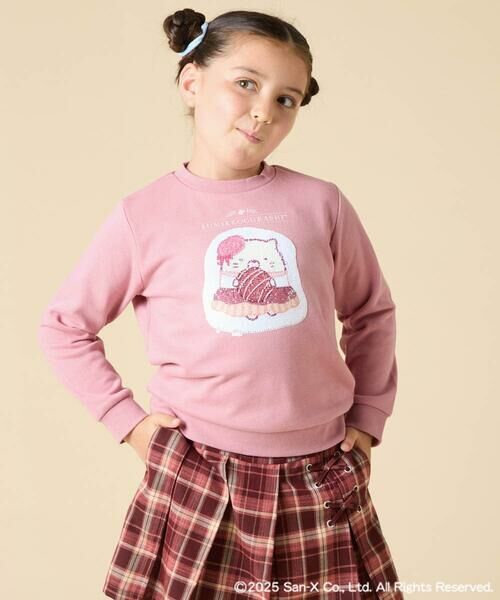 a.v.v / アー・ヴェ・ヴェ カットソー | [100-140]【a.v.v限定デザイン/アートが変わるスパンコール/しろくまとねこ/とかげとぺんぎん】すみっコぐらしスパンコールトレーナー | 詳細2