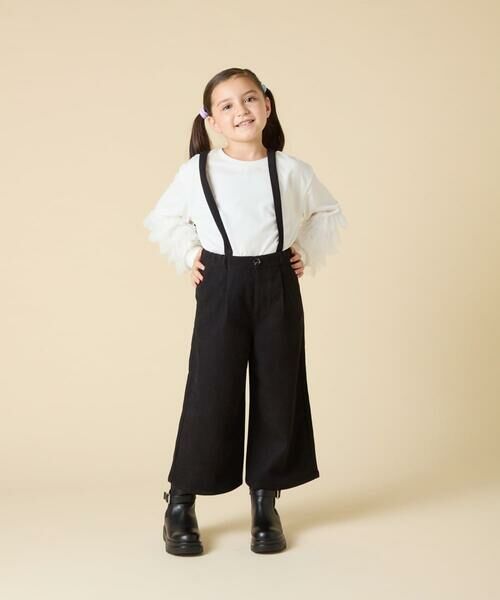 a.v.v / アー・ヴェ・ヴェ チノ・ワークパンツ | [120-160]【人気の定番パンツ/通学にもオススメ/後ろゴムで楽ちん/取り外し可能サスペンダー】サス付きワイドパンツ | 詳細6