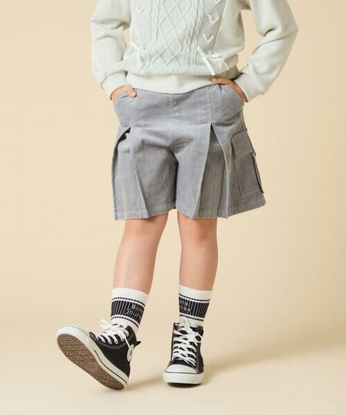 a.v.v / アー・ヴェ・ヴェ ショート・ハーフ・半端丈パンツ | [120-160]コーデュロイカーゴキュロット | 詳細1