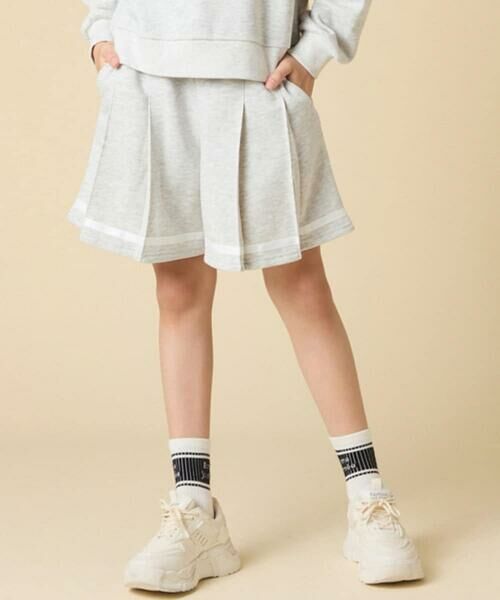 a.v.v / アー・ヴェ・ヴェ セットアップ | [130-160]【大人気！/ハーフジップトップス/プリーツキュロット】切り替えトレーナーセットアップ | 詳細6