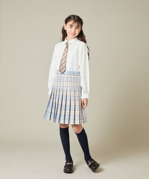 a.v.v / アー・ヴェ・ヴェ シャツ・ブラウス | [150-160]【卒服/シワになりにくい】リボンタイ付きピンタックブラウス | 詳細4
