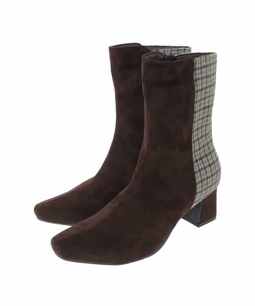 a.v.v / アー・ヴェ・ヴェ フラットシューズ | スエードコンビブーツ | 詳細9