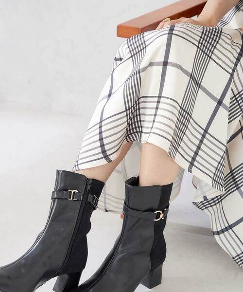 a.v.v / アー・ヴェ・ヴェ フラットシューズ | スエードコンビブーツ | 詳細10