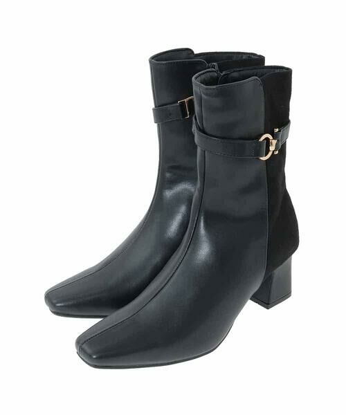 a.v.v / アー・ヴェ・ヴェ フラットシューズ | スエードコンビブーツ | 詳細11