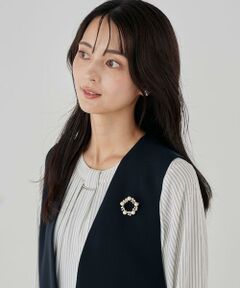 a.v.v / アー・ヴェ・ヴェ ブローチ・コサージュ | パール調サークルブローチ