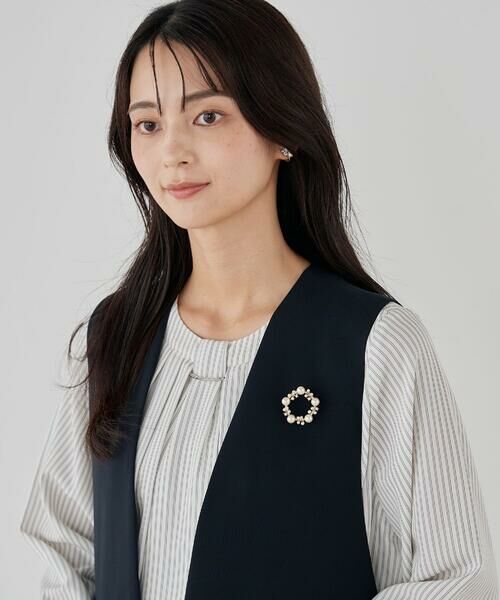 a.v.v / アー・ヴェ・ヴェ ブローチ・コサージュ | パール調サークルブローチ | 詳細3