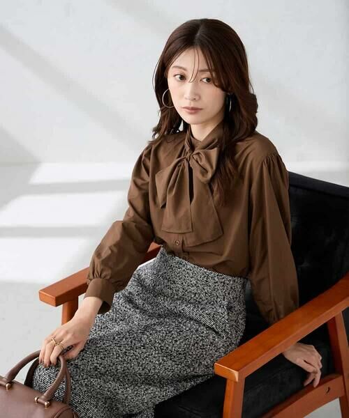 a.v.v / アー・ヴェ・ヴェ シャツ・ブラウス | 2WAYボウタイブラウス | 詳細23