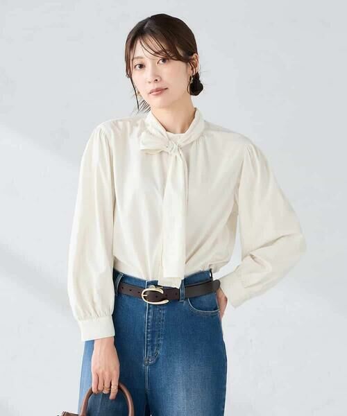 a.v.v / アー・ヴェ・ヴェ シャツ・ブラウス | 2WAYボウタイブラウス | 詳細6