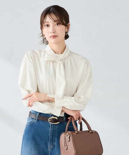 a.v.v / アー・ヴェ・ヴェ シャツ・ブラウス | 2WAYボウタイブラウス | 詳細8
