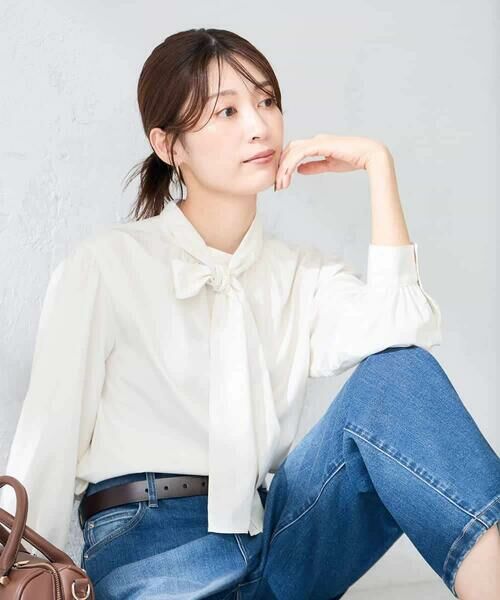 a.v.v / アー・ヴェ・ヴェ シャツ・ブラウス | 2WAYボウタイブラウス | 詳細9