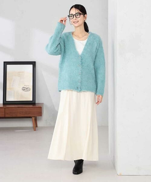 a.v.v / アー・ヴェ・ヴェ カーディガン・ボレロ | 【WEB限定】Vネックシャギーニットカーディガン | 詳細12