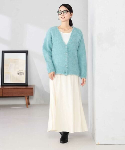 a.v.v / アー・ヴェ・ヴェ カーディガン・ボレロ | 【WEB限定】Vネックシャギーニットカーディガン | 詳細13