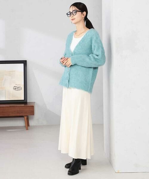 a.v.v / アー・ヴェ・ヴェ カーディガン・ボレロ | 【WEB限定】Vネックシャギーニットカーディガン | 詳細14