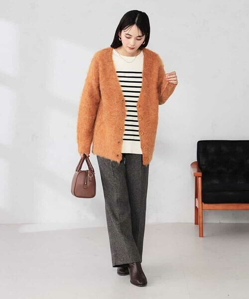 a.v.v / アー・ヴェ・ヴェ カーディガン・ボレロ | 【WEB限定】Vネックシャギーニットカーディガン | 詳細4