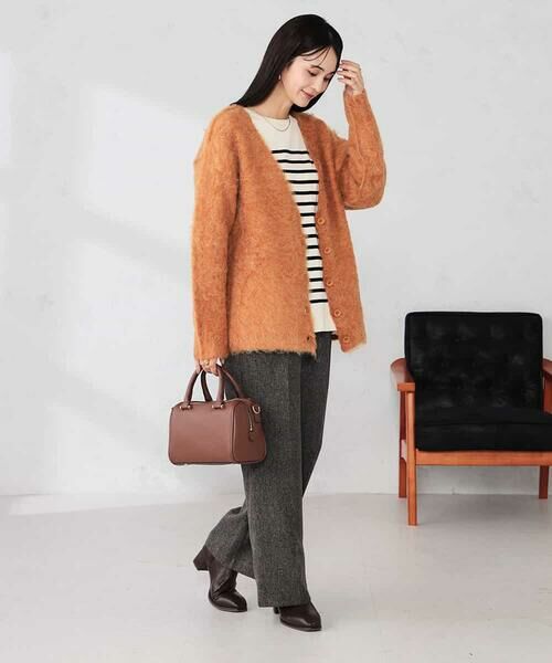 a.v.v / アー・ヴェ・ヴェ カーディガン・ボレロ | 【WEB限定】Vネックシャギーニットカーディガン | 詳細5
